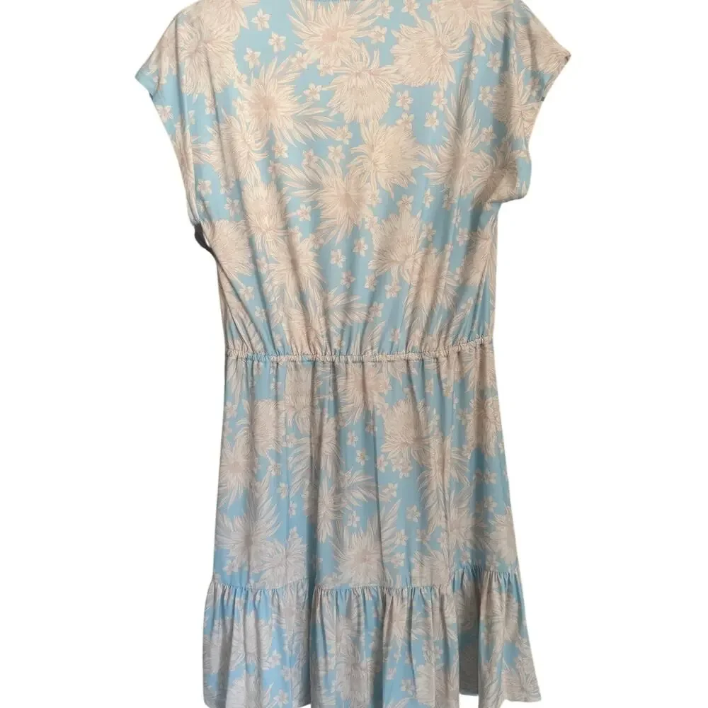Hale Bob Blue Floral Beaded Neck Dress Size Small NWT - Picture 9 of 9